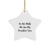 Funny President Gifts, President Star Ornament, Gifts for President from Friends, President Christmas Unique Decorations - Image 1